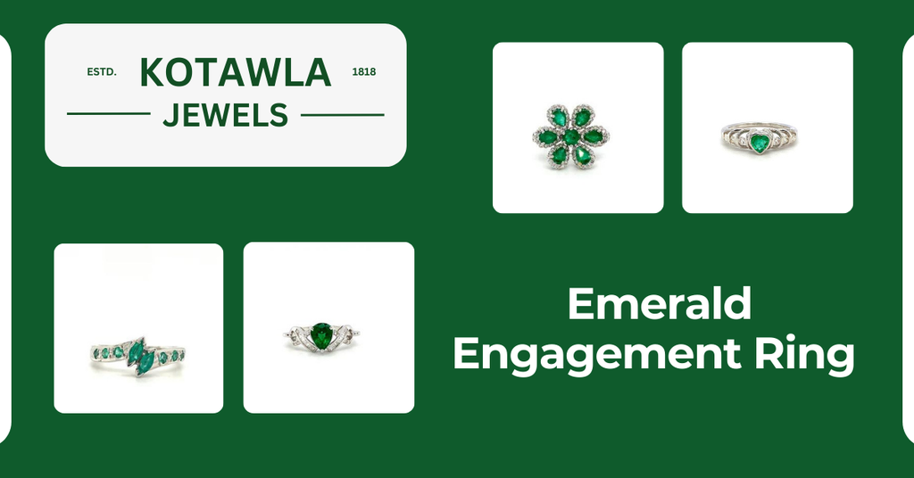  Emerald Engagement Ring | Kotawala jewels